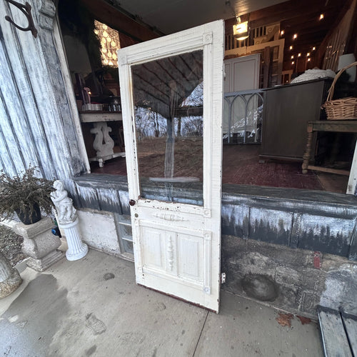 Antique Wavy Glass Entry Door