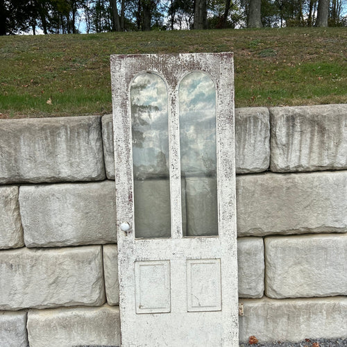 Antique Door w/Dual Arch Top Windows