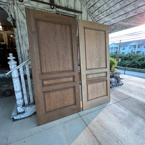 Custom Solid White Oak Raised Panel Doors