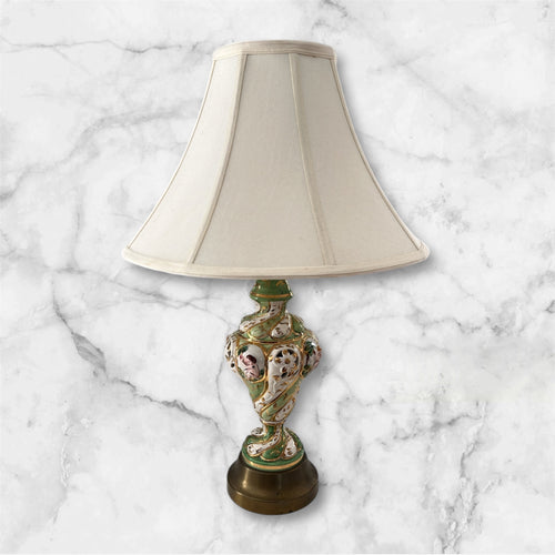 Antique Capodimonte Porcelain Lamp