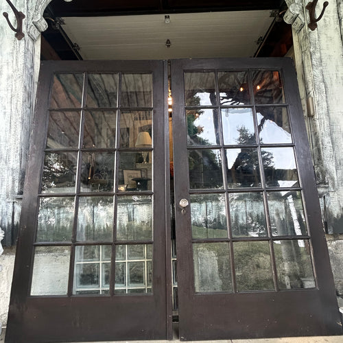 Pair of 42” Antique Wavy Glass French Doors (84” Opening)