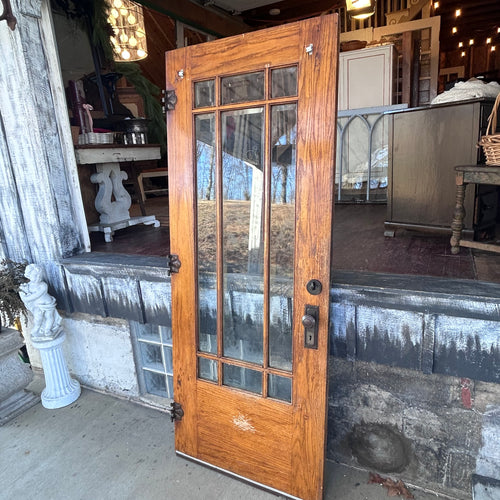 32” Beveled Glass Antique Entry Door