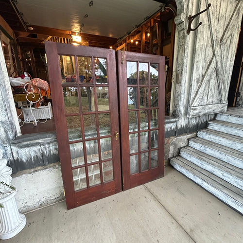 60 inch Antique 15 Lite French Doors