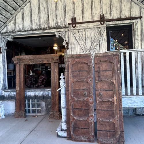 Hand Carved Doors w/Frame