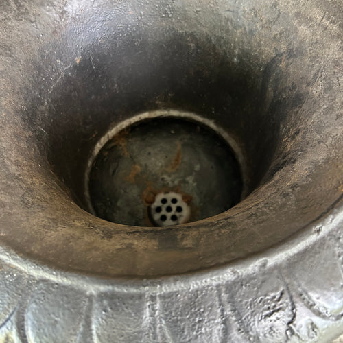 Antique Cast Iron Garden Urns