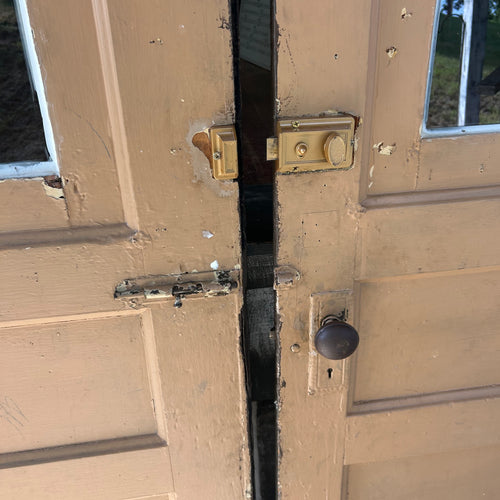 8ft Tall Antique Raised Panel Entry Doors