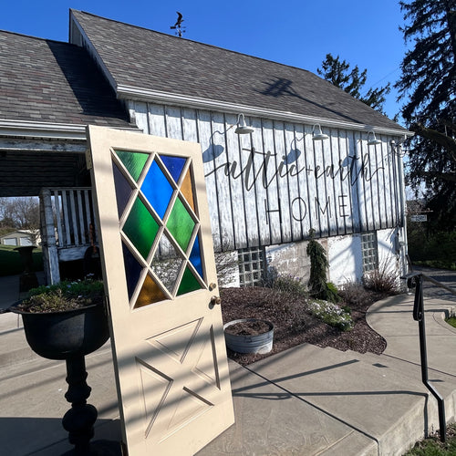 Beautiful 32” Stained Glass Entry Door
