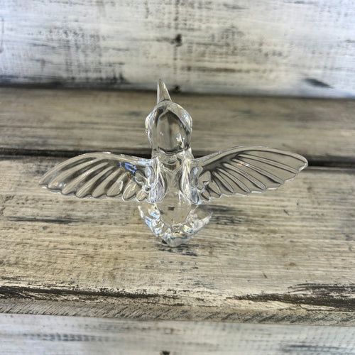 Bohemia Czech 24% Lead Crystal Hummingbird Figurine