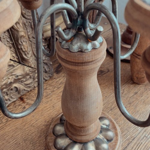 Wooden Candelabra