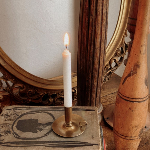 Vintage Brass Mini Candlestick Holder