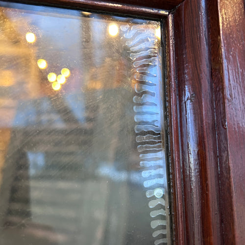 8’ Tall Arched Mahogany Door