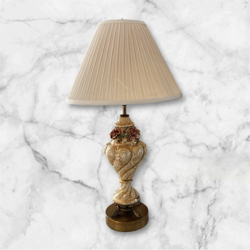 Antique Capodimonte Porcelain Table Lamps