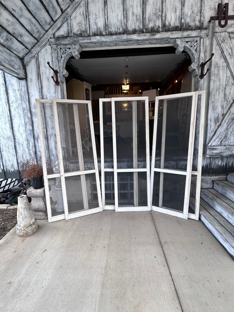 81” Tall Antique French Screen Doors