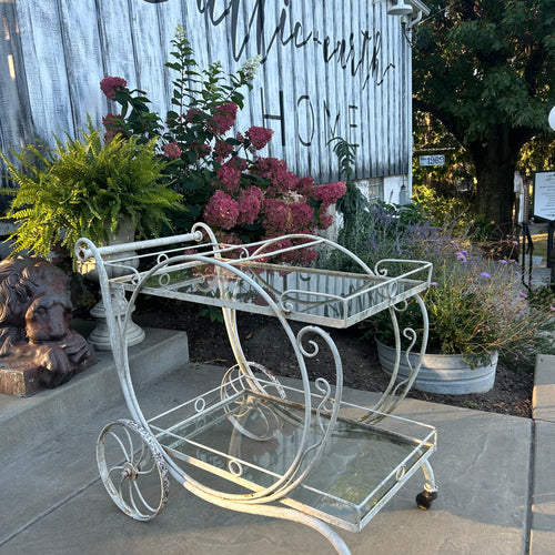 Vintage Salterini Wrought Iron Garden Tea Cart