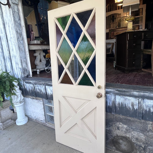 Beautiful 32” Stained Glass Entry Door
