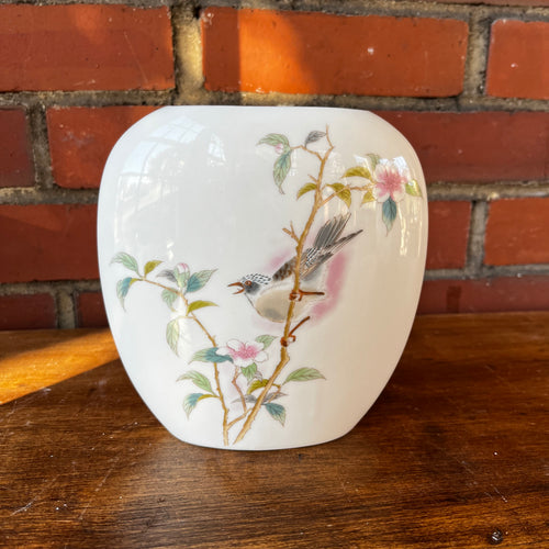 Vintage Japanese Hand Painted Porcelain Vase