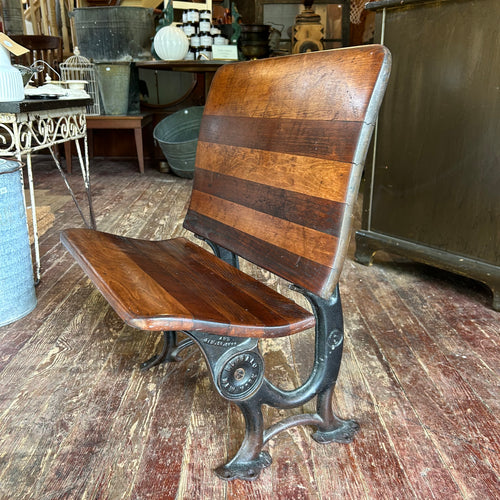 Antique Folding Childrens Bench