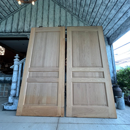 Custom Solid White Oak Raised Panel Doors