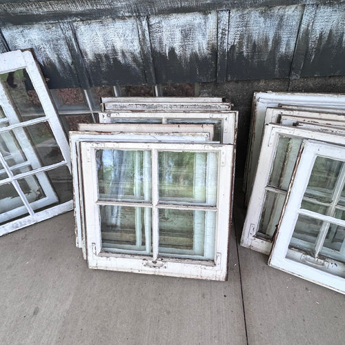 Antique Wavy Glass Window Sashes