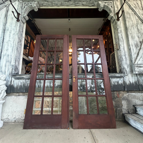 60 inch Antique 15 Lite French Doors