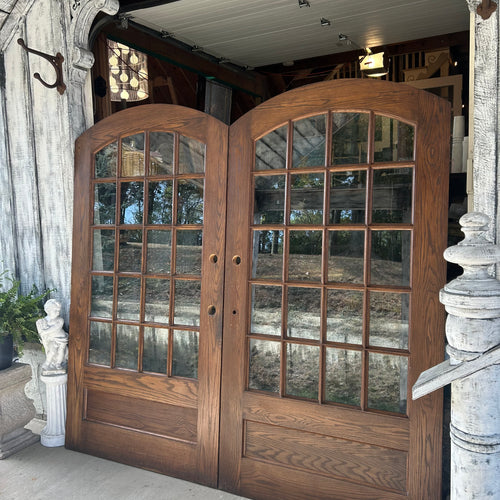 20 Lite Solid Oak 44” Wide Arched Door (door on right has sold)