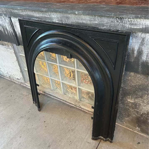 Antique Cast Iron Arched Fireplace Surround