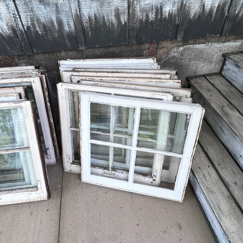 Antique Wavy Glass Window Sashes