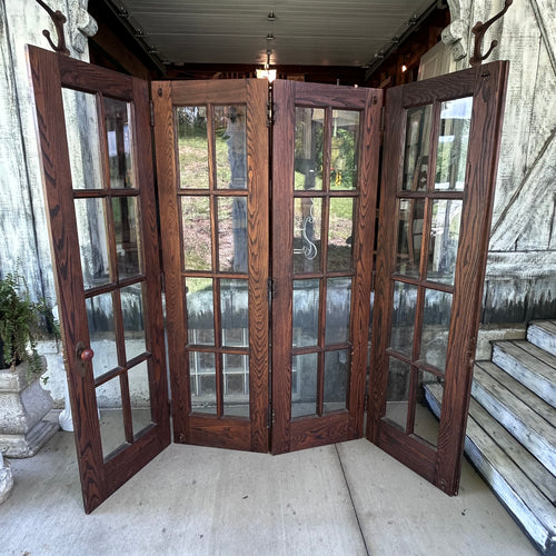 Beautiful Antique Wavy Glass Bifold Doors (for 8ft opening)