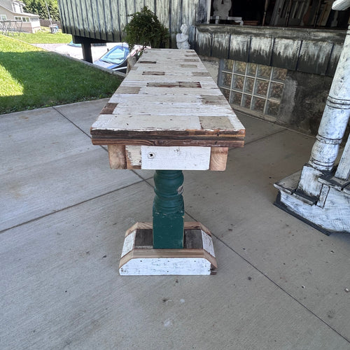 One-of-a-Kind Handcrafted Farmhouse Style  Sofa Table
