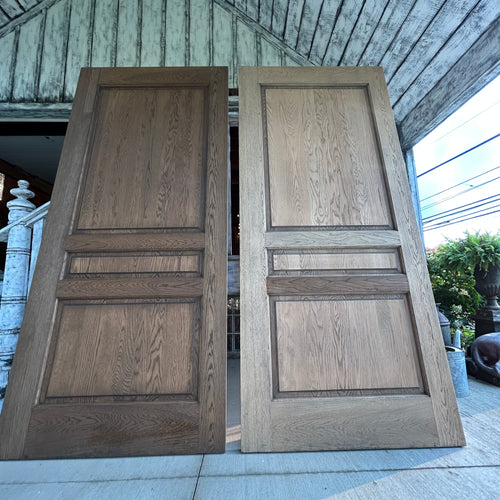 Custom Solid White Oak Raised Panel Doors