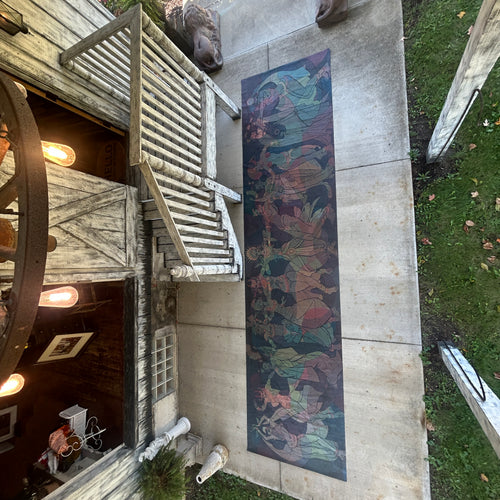 1961 Original Ray Smith Belly Dancer Mural – Massive 19-Foot Vintage Painting