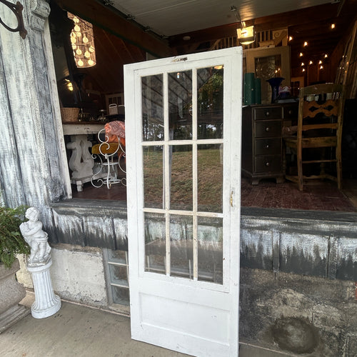 Vintage 9 Lite Wooden Storm Door