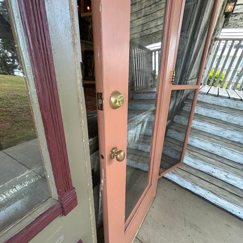 32” Antique Entry Door with Storm Door
