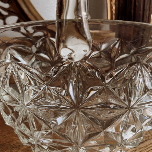 Vintage Pressed Glass Basket