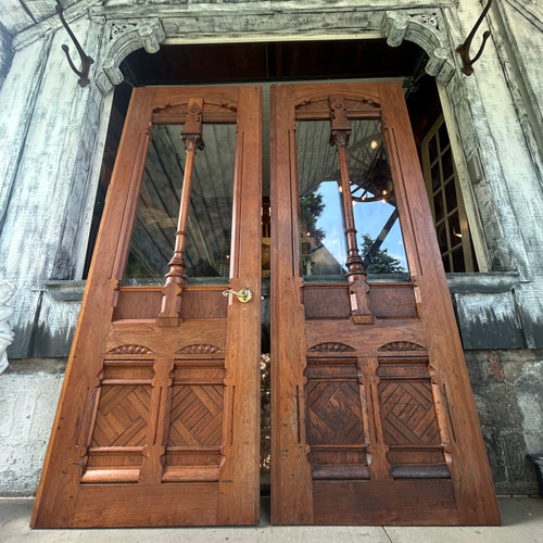 Custom Made Black Walnut Entry Doors