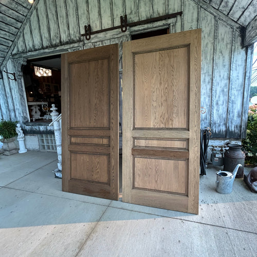 Custom Solid White Oak Raised Panel Doors