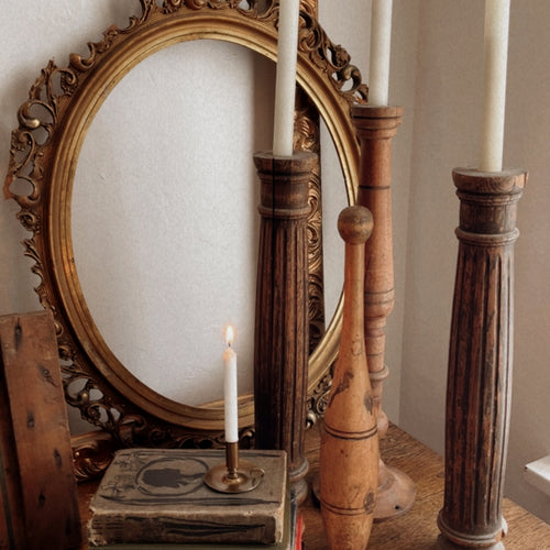 Vintage Brass Mini Candlestick Holder