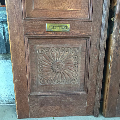 8ft Antique Oak Entry Doors