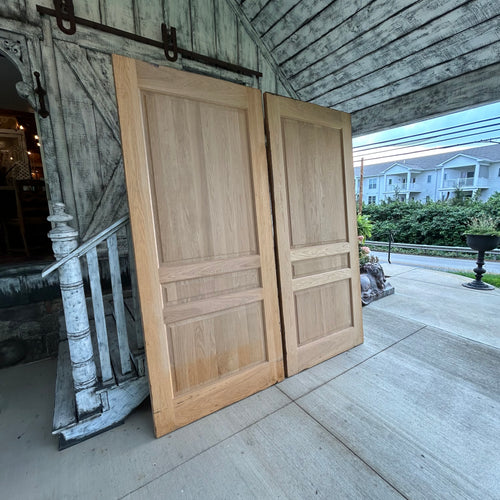 Custom Solid White Oak Raised Panel Doors