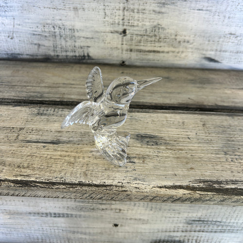 Bohemia Czech 24% Lead Crystal Hummingbird Figurine