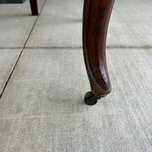 Antique Blue Velvet Chair