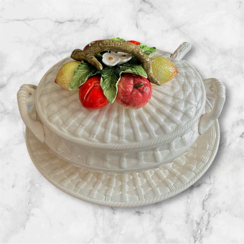 Vintage Garden Harvest Soup Tureen