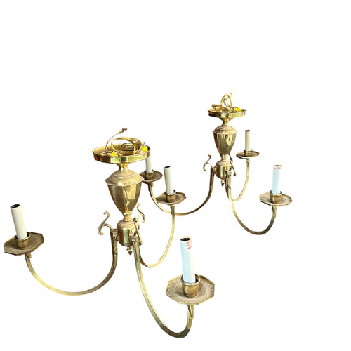 Brass Hanging Chandeliers