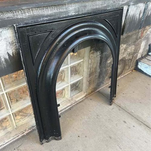Antique Cast Iron Arched Fireplace Surround