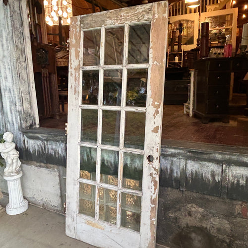 Antique Entry Door-Beveled Glass