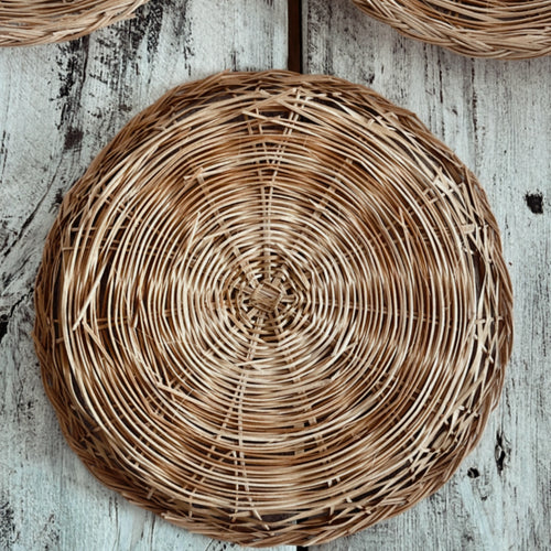 Vintage Wicker Paper Plate Holders/Wall Decor