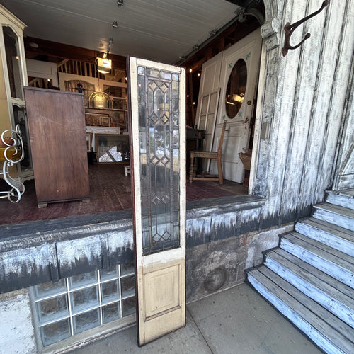 16” Antique Leaded Glass Sidelight