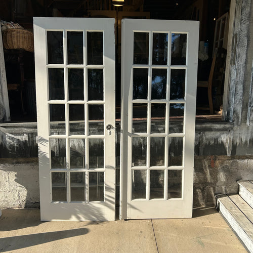 60” 15 Lite Antique French Doors