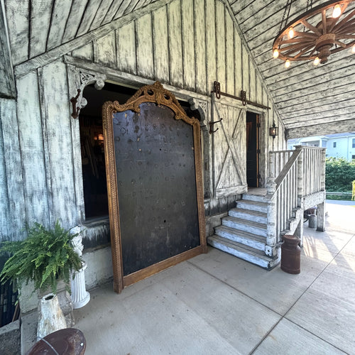 Antique Mirror (new glass installed-see pictures)