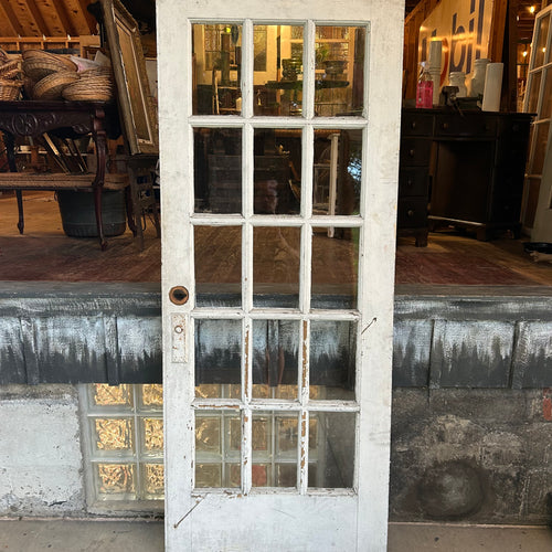 Antique Door (15 Lite) Original Wavy Glass